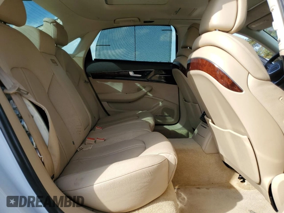 2013 Audi A8 L 4.0L with VIN WAUR2AFD2DN012478, listed as a Copart auction lot 49733565 with 115,323 mi miles and Salvage Title. Bid and sale history available at carsss.com. Image 10.