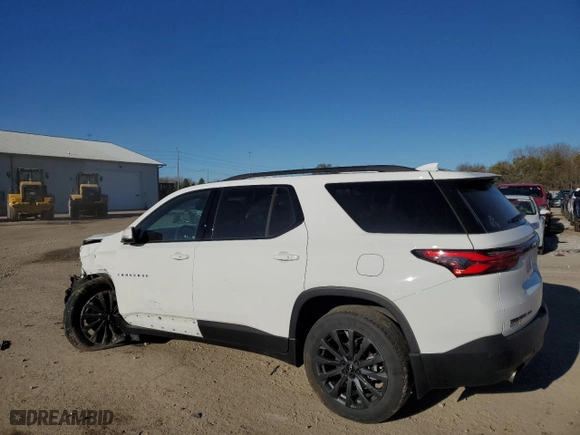 2022 Chevrolet Traverse RS with VIN 1GNEVJKW4NJ188724, listed as a Copart auction lot 80126094 with 46,791 mi miles and Salvage Title. Bid and sale history available at carsss.com. Image 2.