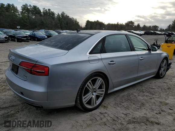 2016 Audi A8 L 4.0T Sport with VIN WAU43AFD3GN010931, listed as a Copart auction lot 81960634 with 131,841 mi miles and Salvage Title. Bid and sale history available at carsss.com. Image 3.