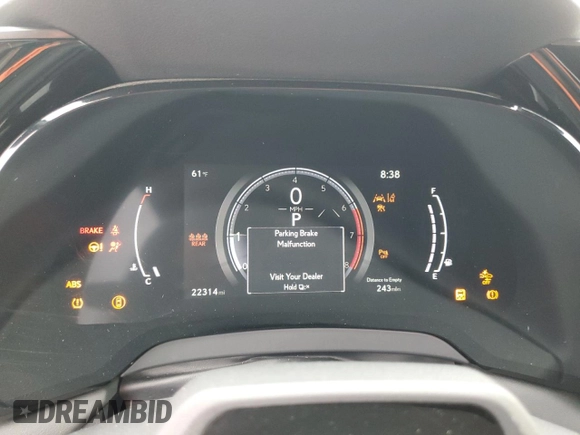 2023 Lexus RX 350 with VIN 2T2BAMBA0PC013734, listed as a Copart auction lot 55179335 with 22,314 mi miles and Salvage title. Bid and sale history available at DreamBid. Image 9.
