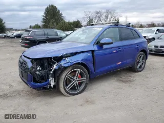 2024 Audi Q5 S line Premium Plus with VIN WA1E2AFY7R2118755, listed as a Copart auction lot 86274184 with 5,177 mi miles and Salvage Title. Bid and sale history available at carsss.com. Image 1.