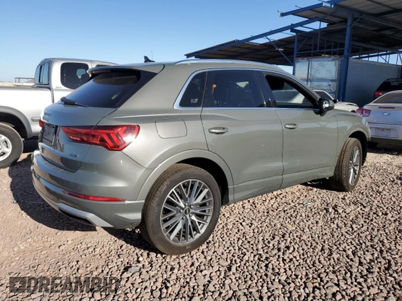 2022 Audi Q3 Premium with VIN WA1AUCF38N1023856, listed as a Copart auction lot 54484245 with 36,161 mi miles and Salvage Title. Bid and sale history available at DreamBid. Image 3.