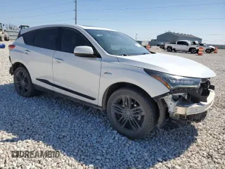 2022 Acura RDX w/A-Spec Package with VIN 5J8TC1H63NL005607, listed as a Copart auction lot 46160615 with 43,821 mi miles and Salvage Title. Bid and sale history available at carsss.com. Image 4.