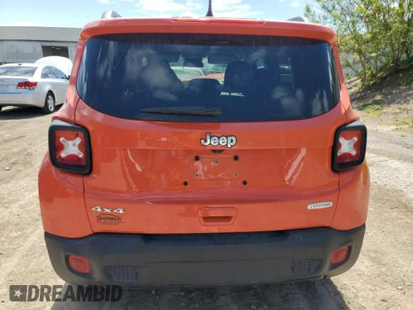 2020 Jeep Renegade Altitude with VIN ZACNJBBB6LPL22814, listed as a Copart auction lot 56070445 with 17,515 mi miles and Non repairable. Bid and sale history available at DreamBid. Image 6.