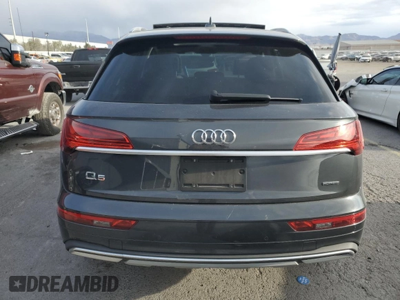 2021 Audi Q5 Premium z VIN WA1AAAFY4M2017781, wystawiony jako Copart lot #51705875 z przebiegiem Nie podano mil oraz Szkoda całkowita • Salvage title. Historia ofert i sprzedaży dostępna na DreamBid. Obrazek 6.