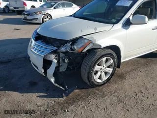 2007 Nissan Murano S with VIN JN8AZ08W97W631943, listed as a IAAI auction lot 41727275 with 252,599 mi miles. Bid and sale history available at carsss.com. Image 6.