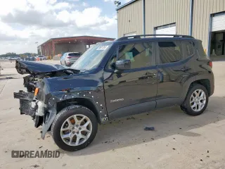 2015 Jeep Renegade Latitude z VIN ZACCJBBT1FPC25334, wystawiony jako Copart lot #58601285 z przebiegiem Nie podano mil oraz Szkoda całkowita • Salvage title. Historia ofert i sprzedaży dostępna na DreamBid. Obrazek 1.