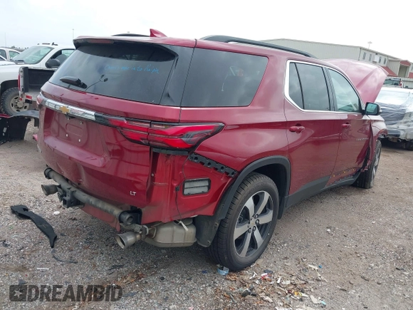 2022 Chevrolet Traverse LT with VIN 1GNERHKWXNJ131456, listed as a IAAI auction lot 41700633 with 48,952 mi miles and . Bid and sale history available at DreamBid. Image 4.