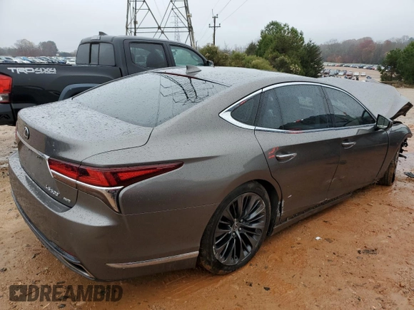 2018 Lexus LS 500 z VIN JTHC51FF8J5004588, wystawiony jako Copart lot #81473284 z przebiegiem 126 823 mil mil oraz Szkoda całkowita • Salvage title. Historia ofert i sprzedaży dostępna na DreamBid. Obrazek 3.