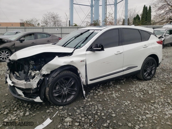 2020 Acura RDX w/A-Spec Pkg with VIN 5J8TC2H68LL037147, listed as a Copart auction lot 81382204 with 52,702 mi miles and Salvage Title. Bid and sale history available at carsss.com. Image 1.