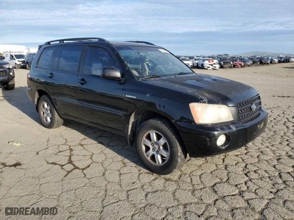 2002 Toyota Highlander with VIN JTEGF21A420046977, listed as a Copart auction lot 50192095 with 250,300 mi miles and Clean Title. Bid and sale history available at carsss.com. Image 4.