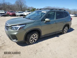 2021 Subaru Forester Premium with VIN JF2SKAJC1MH511422, listed as a Copart auction lot 47395115 with 20,857 mi miles and Salvage title. Bid and sale history available at DreamBid. Image 1.