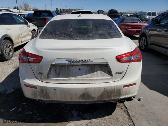 2015 Maserati Ghibli S Q4 with VIN ZAM57RTA3F1135093, listed as a Copart auction lot 47690163 with 107,198 mi miles. Bid and sale history available at carsss.com. Image 6.