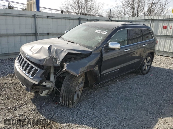 2014 Jeep Grand Cherokee Overland with VIN 1C4RJFCG4EC172361, listed as a Copart auction lot 49053155 with 144,916 mi miles and Salvage Title. Bid and sale history available at DreamBid. Image 1.