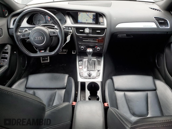 2015 Audi S4 Premium Plus with VIN WAUBGAFLXFA080564, listed as a Copart auction lot 81316934 with 73,184 mi miles and Salvage Title. Bid and sale history available at carsss.com. Image 8.