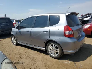 2008 Honda Fit Sport with VIN JHMGD37688S023636, listed as a Copart auction lot 66033104 with 127,496 mi miles and Salvage Title. Bid and sale history available at carsss.com. Image 2.