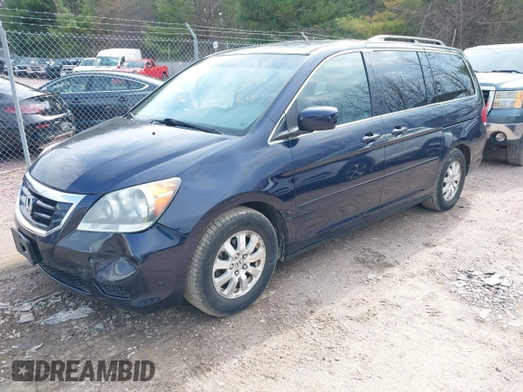 2008 Honda Odyssey EX with VIN 5FNRL384X8B041143, listed as a IAAI auction lot 42085191 with 218,724 mi miles. Bid and sale history available at carsss.com. Image 2.