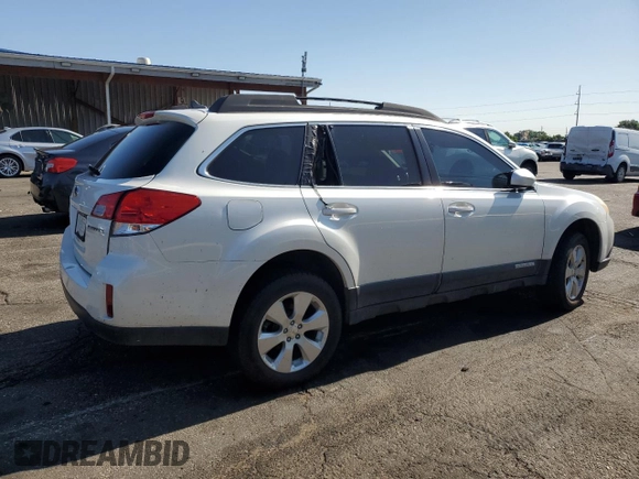 2011 Subaru Outback Limited Power Moon with VIN 4S4BRCKC1B3385220, listed as a Copart auction lot 62753535 with Not provided miles and Non repairable. Bid and sale history available at DreamBid. Image 3.
