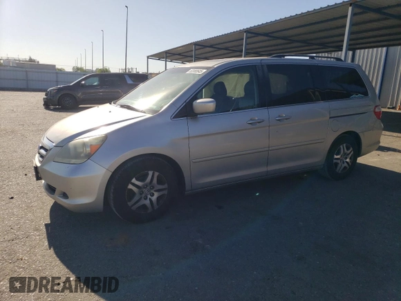 2005 Honda Odyssey EX-L with VIN 5FNRL38735B079366, listed as a Copart auction lot 53980645 with 241,156 mi miles and Salvage Title. Bid and sale history available at carsss.com. Image 1.
