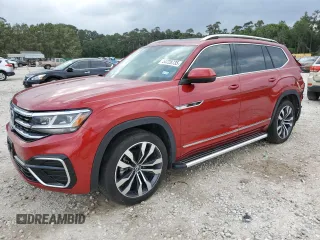 2023 Volkswagen Atlas SEL Premium R-Line with VIN 1V2FR2CAXPC516535, listed as a Copart auction lot 54728735 with 36,359 mi miles and Clean title. Bid and sale history available at DreamBid. Image 1.