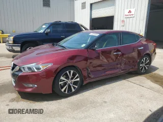 2018 Nissan Maxima S with VIN 1N4AA6AP6JC397820, listed as a Copart auction lot 54535485 with 56,676 mi miles and Salvage Title. Bid and sale history available at DreamBid. Image 1.
