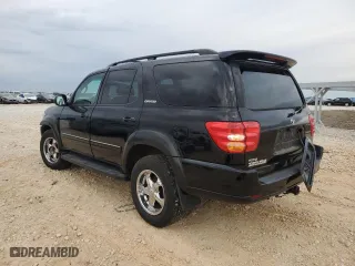 2001 Toyota Sequoia Limited with VIN 5TDBT48A41S041363, listed as a Copart auction lot 89224125 with 214,144 mi miles and Salvage Title. Bid and sale history available at carsss.com. Image 2.