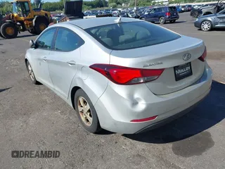 2015 Hyundai Elantra SE with VIN 5NPDH4AE0FH581281, listed as a IAAI auction lot 42762916 with 131,187 mi miles and . Bid and sale history available at DreamBid. Image 6.