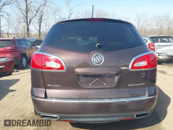 2015 Buick Enclave Leather with VIN 5GAKRBKD9FJ194039, listed as a IAAI auction lot 41750999 with 50,992 mi miles and . Bid and sale history available at DreamBid. Image 16.