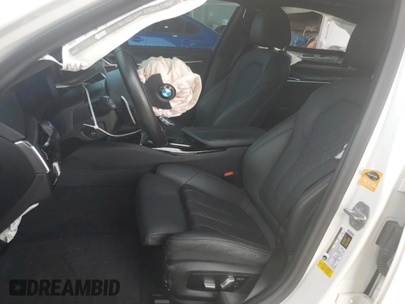 2021 BMW 5 Series 530i with VIN WBA53BH05MWX12503, listed as a Copart auction lot 56310865 with 29,509 mi miles and Salvage title. Bid and sale history available at DreamBid. Image 7.