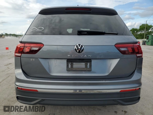 2022 Volkswagen Tiguan SE with VIN 3VV3B7AX9NM167961, listed as a Copart auction lot 54438295 with 47,054 mi miles and Salvage title. Bid and sale history available at DreamBid. Image 6.