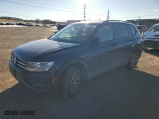 2021 Volkswagen Tiguan S with VIN 3VV0B7AX7MM041535, listed as a Copart auction lot 41917185 with 41,745 mi miles and Salvage Title. Bid and sale history available at carsss.com. Image 1.