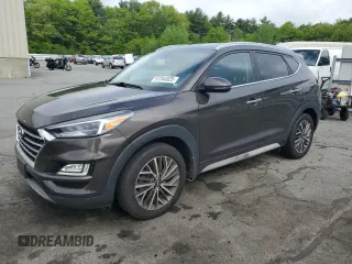 2020 Hyundai Tucson Ultimate with VIN KM8J3CAL7LU125544, listed as a Copart auction lot 57244925 with 95,995 mi miles and Salvage title. Bid and sale history available at DreamBid. Image 1.