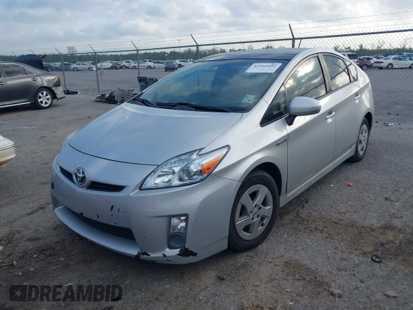 2010 Toyota Prius II with VIN JTDKN3DU3A0050322, listed as a IAAI auction lot 41916034 with 1 mi miles. Bid and sale history available at carsss.com. Image 2.