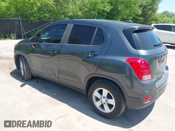 2020 Chevrolet Trax LS with VIN 3GNCJKSB7LL193573, listed as a IAAI auction lot 42560366 with 67,311 mi miles and . Bid and sale history available at DreamBid. Image 3.