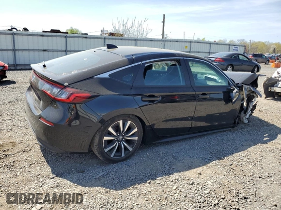 2022 Honda Civic EX-L z VIN 19XFL1H75NE002379, wystawiony jako Copart lot #54178595 z przebiegiem 15 233 mil mil oraz Szkoda całkowita • Salvage title. Historia ofert i sprzedaży dostępna na DreamBid. Obrazek 3.