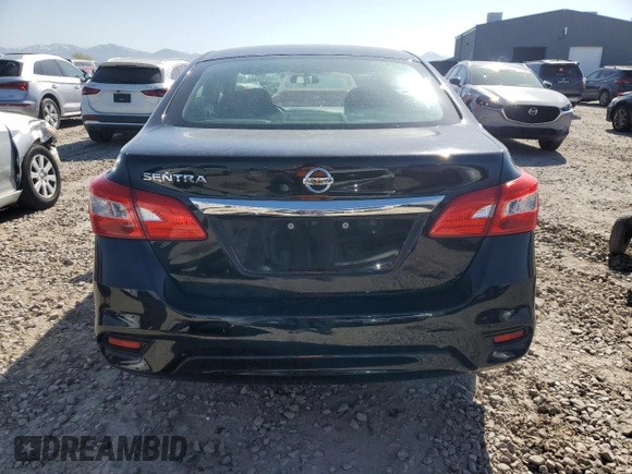 2017 Nissan Sentra S with VIN 3N1AB7AP9HY385551, listed as a Copart auction lot 54212455 with 70,175 mi miles and Salvage title. Bid and sale history available at DreamBid. Image 6.