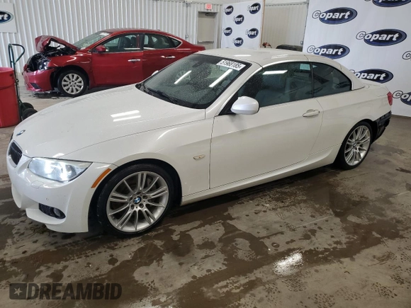 2013 BMW 3 Series 335i with VIN WBADX7C54DJ589502, listed as a Copart auction lot 51968185 with 63,541 mi miles and Salvage Title. Bid and sale history available at DreamBid. Image 1.