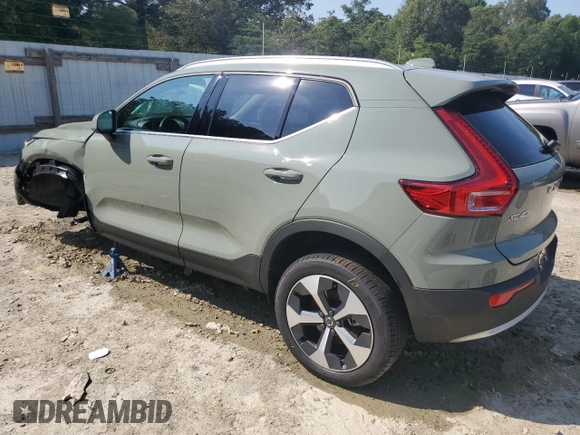 2025 Volvo XC40 Plus Bright Theme with VIN YV4L12UE9S2601455, listed as a Copart auction lot 60730115 with 1,344 mi miles and Non repairable. Bid and sale history available at DreamBid. Image 2.