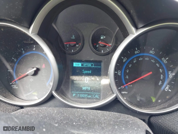 2015 Chevrolet Cruze LT with VIN 1G1PE5SB6F7276591, listed as a IAAI auction lot 41846813 with 118,695 mi miles. Bid and sale history available at carsss.com. Image 7.