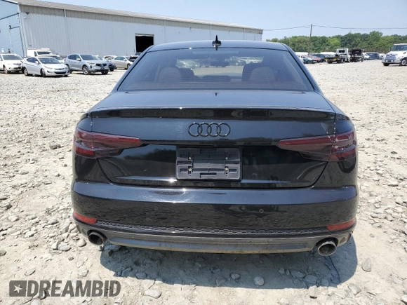 2017 Audi A4 Premium Plus with VIN WAUENAF46HN057810, listed as a Copart auction lot 59391535 with 60,136 mi miles and Salvage title. Bid and sale history available at DreamBid. Image 6.