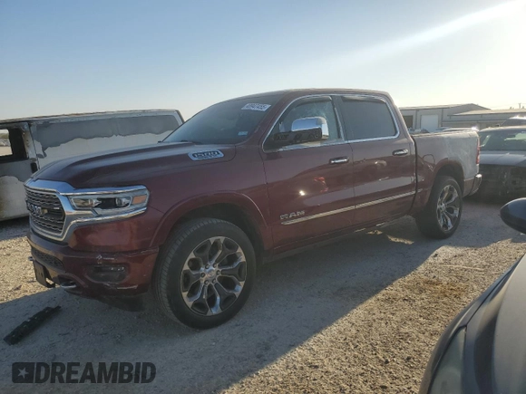 2019 Ram 1500 Limited with VIN 1C6SRFHT4KN588126, listed as a Copart auction lot 48947455 with 145,773 mi miles and Clean title. Bid and sale history available at DreamBid. Image 1.