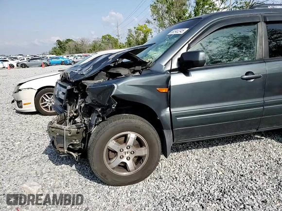 2006 Honda Pilot EX with VIN 5FNYF28406B020568, listed as a Copart auction lot 50340245 with Not Provided miles and Salvage Title. Bid and sale history available at DreamBid. Image 12.