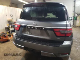 2023 Nissan Armada SL with VIN JN8AY2BD9P9693086, listed as a Copart auction lot 52119795 with 46,439 mi miles and Clean Title. Bid and sale history available at carsss.com. Image 6.