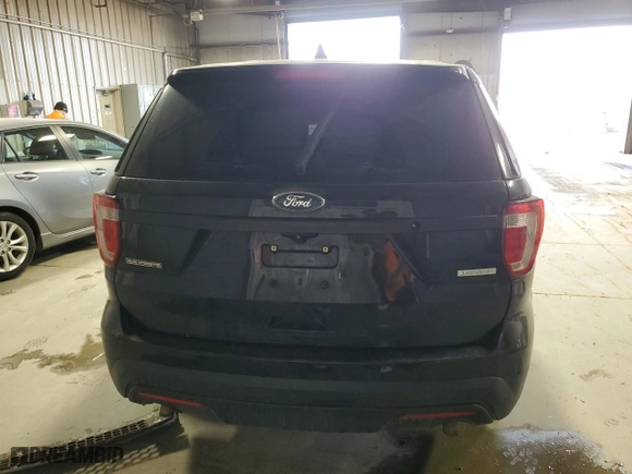 2016 Ford Utility Police Interceptor with VIN 1FM5K8AT6GGB65457, listed as a Copart auction lot 48235605 with 104,513 mi miles and Salvage Title. Bid and sale history available at carsss.com. Image 6.