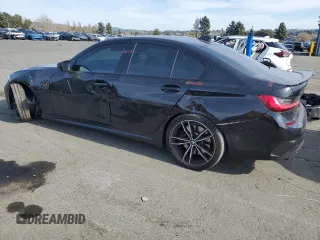 2021 BMW 3 Series M340i xDrive with VIN 3MW5U9J02M8C14378, listed as a Copart auction lot 48590905 with 29,848 mi miles and Salvage Title. Bid and sale history available at carsss.com. Image 2.