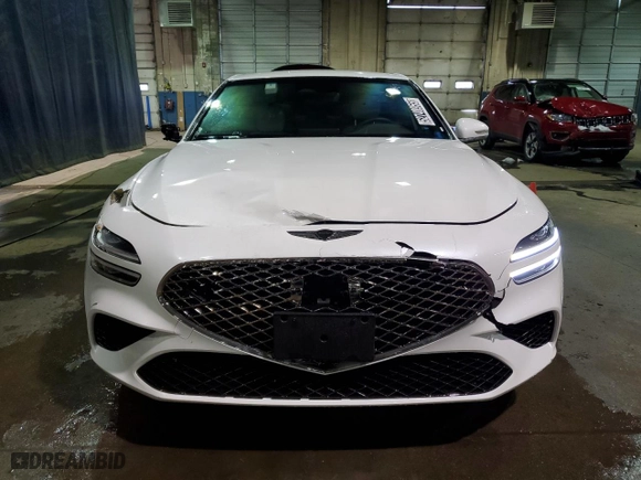2025 Genesis G70 2.5T with VIN KMTG34SC1SU149793, listed as a Copart auction lot 52748955 with 8,848 mi miles and Clean Title. Bid and sale history available at carsss.com. Image 5.