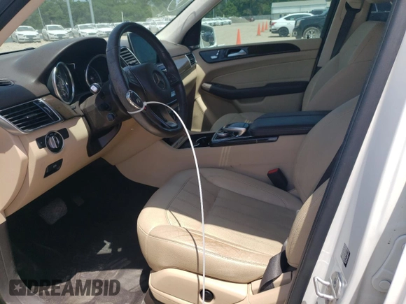 2017 Mercedes-Benz GLE 350 with VIN 4JGDA5JB8HA825720, listed as a Copart auction lot 57181155 with 51,127 mi miles and Salvage title. Bid and sale history available at DreamBid. Image 7.