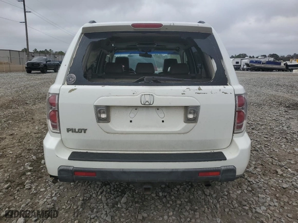 2006 Honda Pilot EX-L with RES with VIN 5FNYF28606B002783, listed as a Copart auction lot 43748855 with 262,114 mi miles and Salvage Title. Bid and sale history available at carsss.com. Image 6.