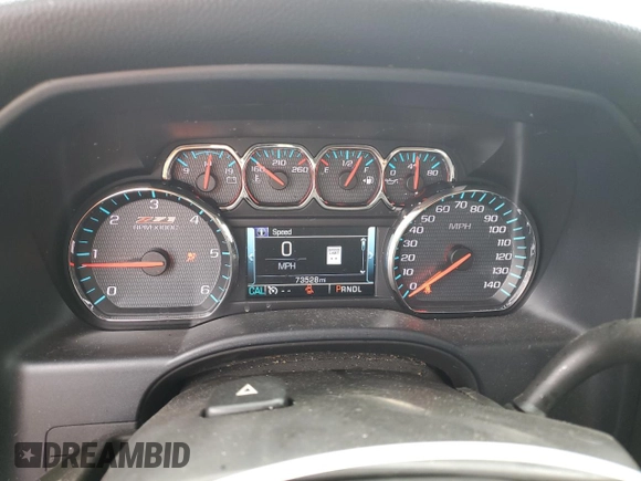 2017 Chevrolet Silverado 1500 LT with VIN 1GCVKREC3HZ216455, listed as a Copart auction lot 52576385 with 73,528 mi miles and Salvage Title. Bid and sale history available at DreamBid. Image 9.