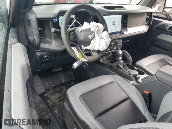 2024 Ford Bronco Big Bend with VIN 1FMDE7AH7RLB13323, listed as a Copart auction lot 56677485 with 1,357 mi miles and Salvage title. Bid and sale history available at DreamBid. Image 8.